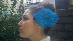 Sale Sky Blue Feather Hair Fascinator, Great For Weddings & Special Occasions, Ready To Ship 1 small