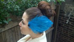 Sale Sky Blue Feather Hair Fascinator, Great For Weddings & Special Occasions, Ready To Ship 2 small