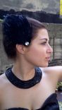 Sale Black Swan Feather Hair Fascinators Halloween Costume, Set Of 2 Black Feather Fascinators 5 small
