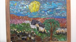 Sun Shining On A Bright Sunny Day - Glass Mosaic 2 small