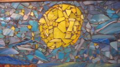 Sun Shining On A Bright Sunny Day - Glass Mosaic 3 small