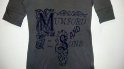Sale Mumford & Sons Inspired Screen Printed Small Olive/Army Green Shirt, Women's Vneck 3/4 Sleeves 5 small
