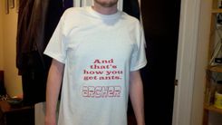 Sale Archer, And That's How You Get Ants T-Shirt, Size Medium Crewneck 4 small