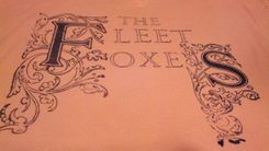 Sale The Fleet Foxes Small Or Large Salmon Pink Shirt, Ready To Ship 5 small
