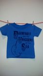 Narwhals Are The Unicorns Of The Sea, Original Screen Printed Child's Blue Shirt 12 Months 1 small
