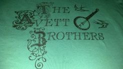 The Avett Brothers Shirt, Small Or Large Green Screen Printed T Shirt, Ready To Ship 1 small