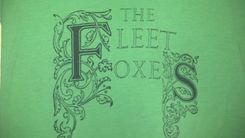 The Fleet Foxes Shirt On Woman's Small Or Large Green Vneck, Ready To Ship 3 small