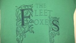 The Fleet Foxes Shirt On Woman's Small Or Large Green Vneck, Ready To Ship 4 small