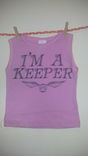 Harry Potter Inspired I'M A Keeper And Golden Snitch Sleevless Summer Shirt, Pink 6-9 Months 1 small