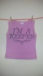 Harry Potter Inspired I'M A Keeper And Golden Snitch Sleevless Summer Shirt, Pink 6-9 Months 3 small