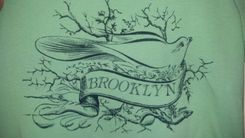 Sale Birds Of A Feather, Woman's Large Mint And Blue One Of A Kind Brooklyn Shirt, Ready To Ship 4 small