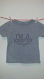 Sale Harry Potter Inspired I'M A Keeper And Golden Snitch Shirt, Grey 18 Months 2 small