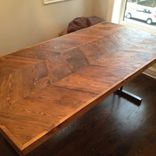Reclaimed Chevron Kitchen Table 2 small
