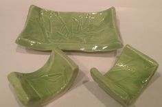 Handmade Sushi Set, Ceramic Sushi Plates 2 small