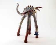 Tall Red Dragon Beast Sculpture 1 small