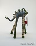 Tall Green Dragon Beast Sculpture 2 small