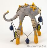 Tall Yellow Dragon Sculpture 1 small