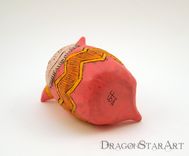 Clay Monster Sculpture Tangerine Pink And Yellow 5 small