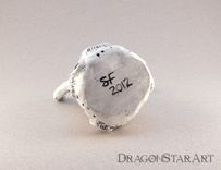 Clay Alien Sculpture, White Moon Crater Creature 5 small