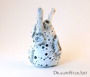 Moon Monster Art Object Figurine Clay Sculpture 3 small