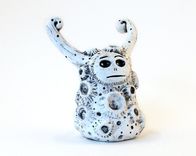 Art Object Monster Polymer Clay Sculpture 1 small