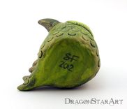 Polymer Clay Dragon Sculpture Green And Gold 2 small