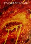 Dragon Acrylic Painting, Fantasy Art On Canvas Red And Gold 2 small