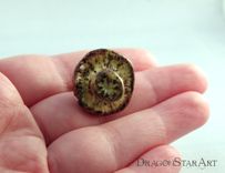 Woodland Mushroom Necklace, Ceramic Toadstool Pendant Necklace 1 small