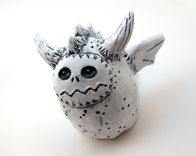 White Dragon Figurine Clay Sculpture Galileo 2 small