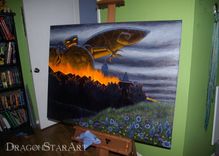 Robot Acrylic Painting 2 small