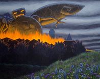 Robot Acrylic Painting 4 small