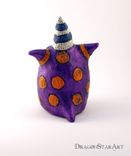 Purple Monster Sculpture Tangerine And Violet Figurine 5 small