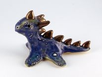 Sea Creature Sculpture With Pure Silver Details 2 small