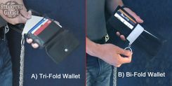 Wallet Chain - Black Or Silver Steel - Heavy Duty Industrial Strength 14 Swg 4 small