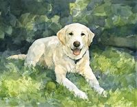 8x10 Custom Pet Watercolor 1 small