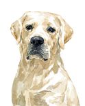 Lab Dog Custom Portrait, Watercolor, Labrador Retriever 3 small