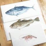 Original Fish Watercolor Painting 2 small
