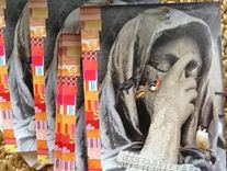 Statuary With Oranges And Birds Card Set 2 small