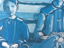 Girls With Bows In Blue 2 small
