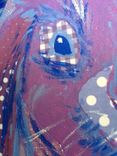 Funny Bunny In Lilac And Blues 1 small