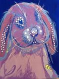 Funny Bunny In Lilac And Blues 2 small