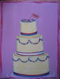 Wedding Cake Painting -- By Commission 3 small