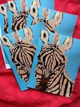 Zebra Collage Notecard Set 1 small