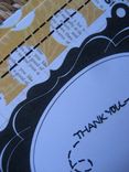 Yellow And Black Meandering Thank You Card Set 1 small