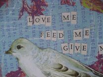Bird On Blue Notecard Set 1 small