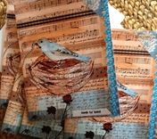 Made By Hand Blue Bird Notecard Set 2 small