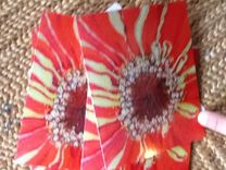 Orange Zinnia Closeup Notecard Set 3 small