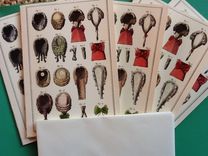 Old Wigs Glittery Notecard Set 2 small