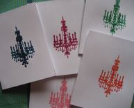 Chandeliers Notecard Set 2 small