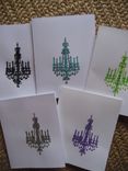 Chandeliers Notecard Set 3 small